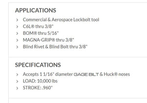 GAGE BILT GB756